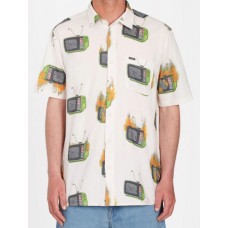 Camisa Manga Corta Volcom Justin Hager Blanca